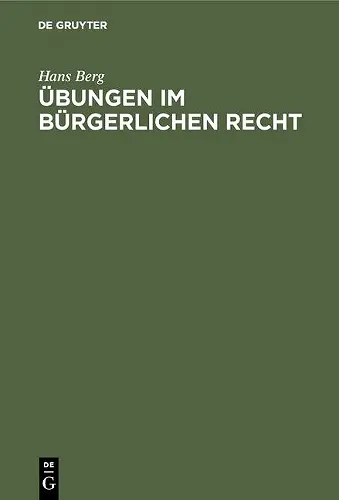 Übungen im Bürgerlichen Recht cover