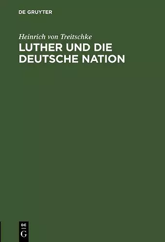 Luther Und Die Deutsche Nation cover