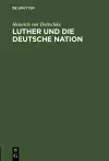 Luther Und Die Deutsche Nation cover