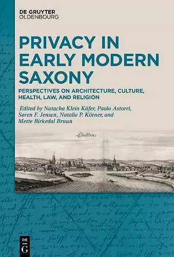 Privacy in Early Modern Saxony cover
