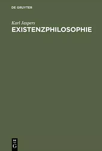 Existenzphilosophie cover