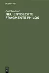 Neu entdeckte Fragmente Philos cover