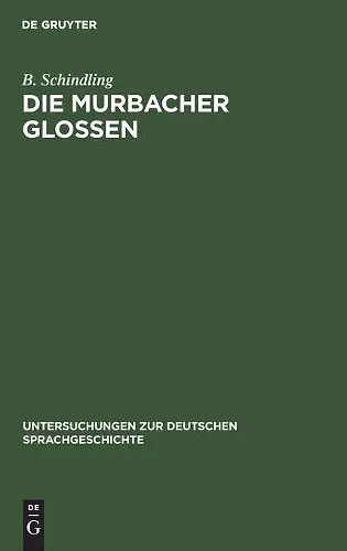 Die Murbacher Glossen cover