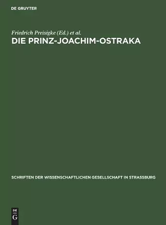 Die Prinz-Joachim-Ostraka cover