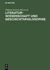 Literaturwissenschaft und Geschichtsphilosophie cover