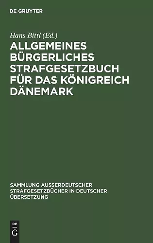 Allgemeines Bürgerliches Strafgesetzbuch Für Das Königreich Dänemark cover