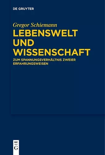 Lebenswelt und Wissenschaft cover
