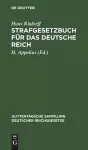 Strafgesetzbuch Für Das Deutsche Reich cover