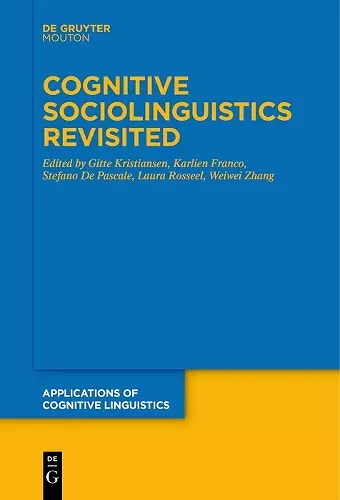 Cognitive Sociolinguistics Revisited cover