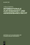 Internationale Zuständigkeit Und Anwendbares Recht cover