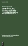 Einführung in die Rechtswissenschaft cover