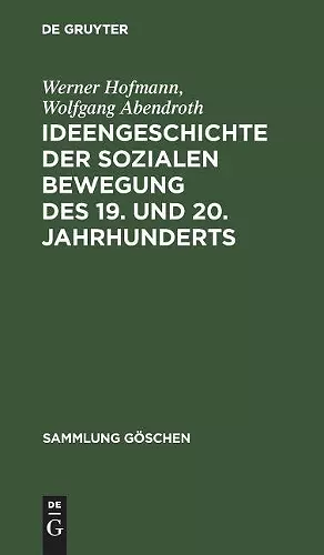 Ideengeschichte der sozialen Bewegung des 19. und 20. Jahrhunderts cover