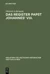 Das Register Papst Johannes' VIII cover