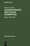 Ausgewählte deutsche Schriften cover