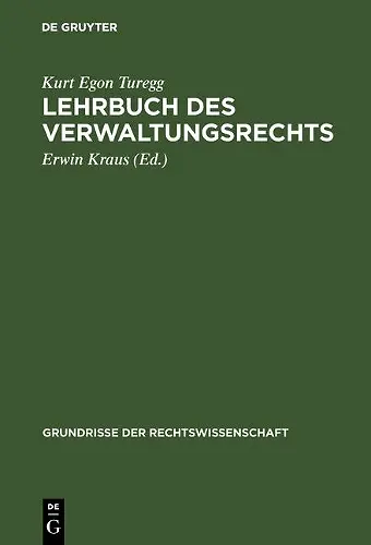 Lehrbuch des Verwaltungsrechts cover