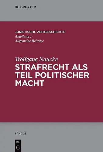 Strafrecht als Teil politischer Macht cover