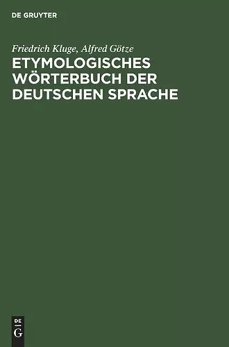 Etymologisches Wörterbuch der deutschen Sprache cover