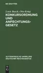 Konkursordnung Und Anfechtungsgesetz cover