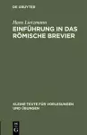 Einführung in das römische Brevier cover