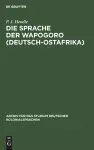 Die Sprache Der Wapogoro (Deutsch-Ostafrika) cover