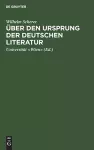 Über den Ursprung der deutschen Literatur cover