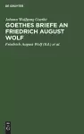 Goethes Briefe an Friedrich August Wolf cover