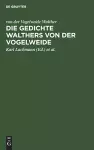 Die Gedichte Walthers Von Der Vogelweide cover