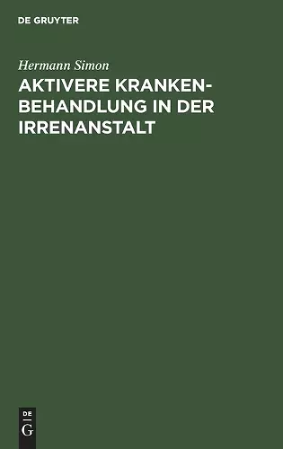 Aktivere Krankenbehandlung in der Irrenanstalt cover