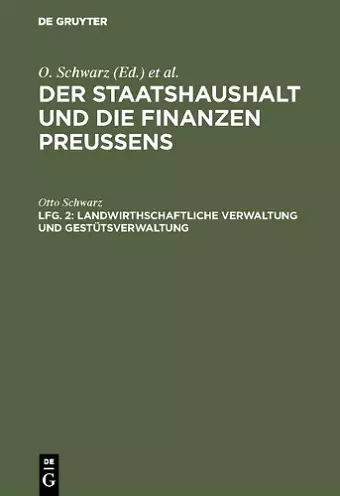 Landwirthschaftliche Verwaltung und Gestütsverwaltung cover