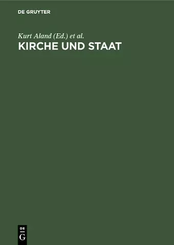 Kirche und Staat cover