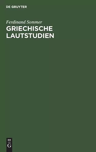 Griechische Lautstudien cover
