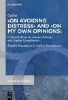 ›On Avoiding Distress‹ and ›On My Own Opinions‹ cover