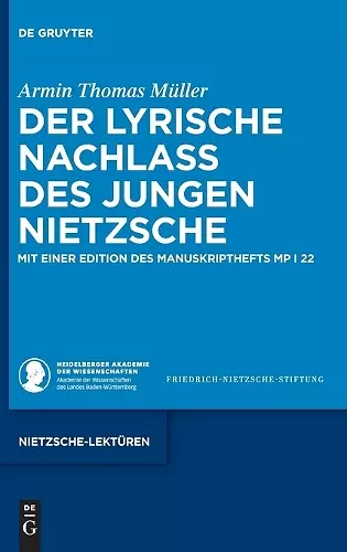 Der Lyrische Nachlass Des Jungen Nietzsche cover