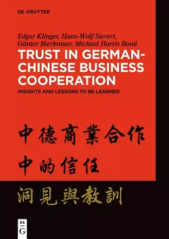 Trust in German-Chinese Business Cooperation cover