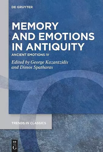 Memory and Emotions in Antiquity cover
