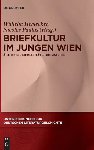 Briefkultur Im Jungen Wien cover