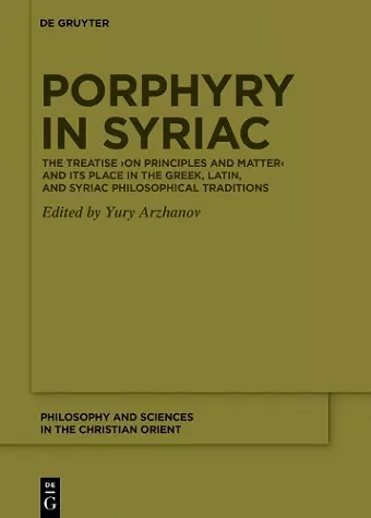 Porphyry in Syriac cover