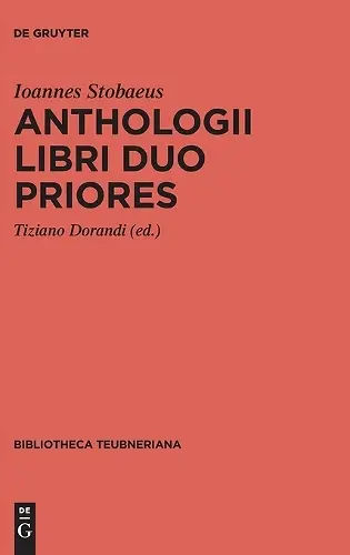 Anthologii Libri Duo Priores cover