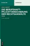 Die Berufshaftpflichtversicherung Der Rechtsanwälte cover