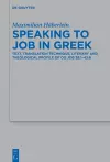 Speaking to Job in Greek cover