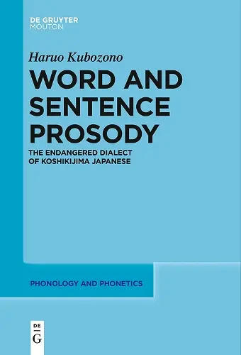 Word and Sentence Prosody cover