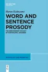 Word and Sentence Prosody cover