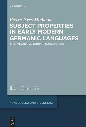 Subject Properties in Early Modern Germanic Languages cover