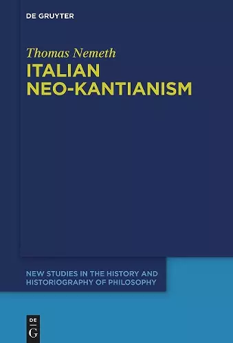 Italian Neo-Kantianism cover