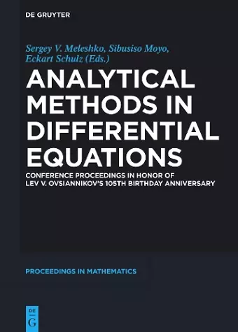 Analytical Methods in Differential Equations cover