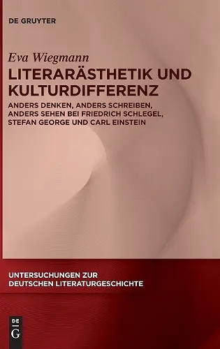 Literarästhetik Und Kulturdifferenz cover