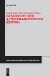 Geschichte der altgermanistischen Edition cover