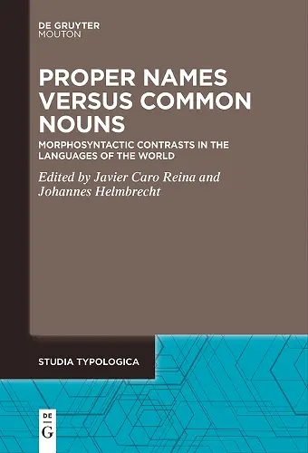 Proper Names versus Common Nouns cover