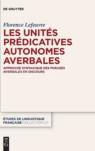Les Unités Prédicatives Autonomes Averbales cover