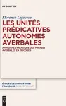 Les Unités Prédicatives Autonomes Averbales cover